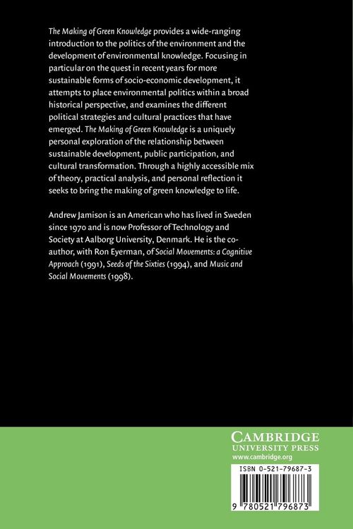 Produktbild: The Making of Green Knowledge