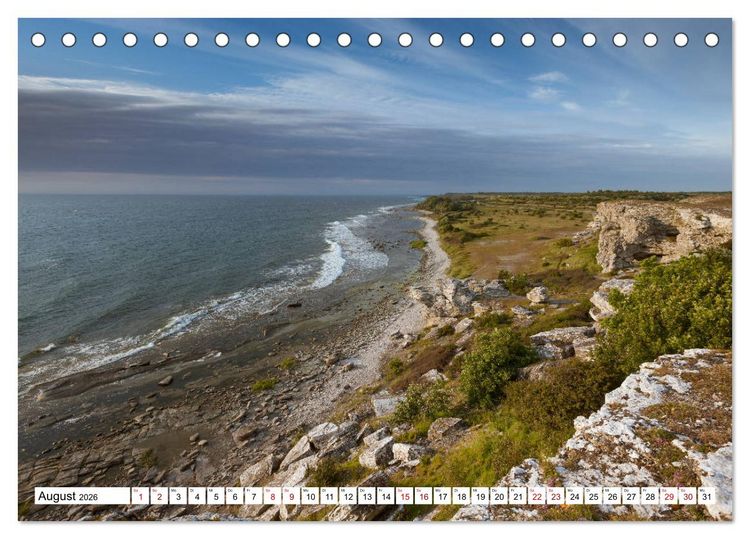 Produktbild: Gotland - Sonneninsel in der Ostsee (Tischkalender 2026 DIN A5 quer), CALVENDO Monatskalender