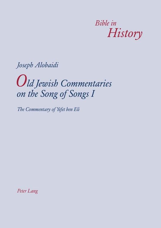 Produktbild: Old Jewish Commentaries on the Song of Songs I
