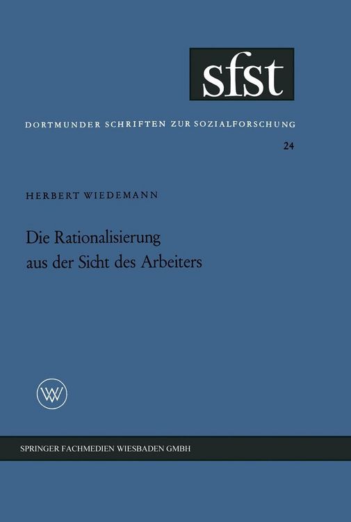 Produktbild: Die Rationalisierung aus der Sicht des Arbeiters