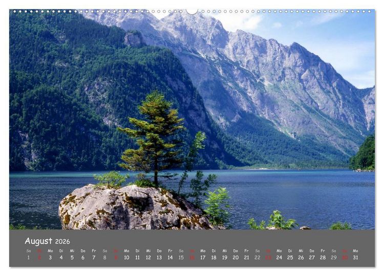 Produktbild: Zauberhaftes Berchtesgadener Land (hochwertiger Premium Wandkalender 2026 DIN A2 quer), Kunstdruck in Hochglanz