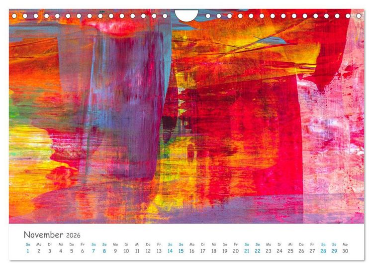 Produktbild: Colorpop - Joyful, abstract. multicolored (Wandkalender 2026 DIN A4 quer), CALVENDO Monatskalender