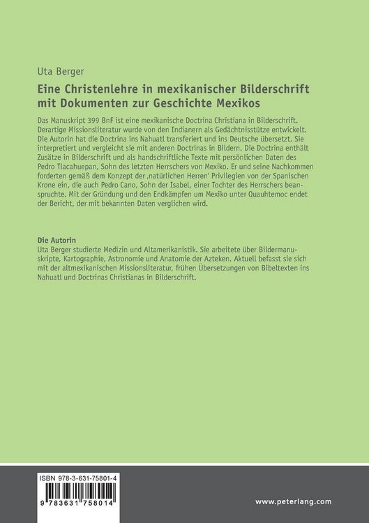 Produktbild: Eine Christenlehre in mexikanischer Bilderschrift mit Dokumenten zur Geschichte Mexikos
