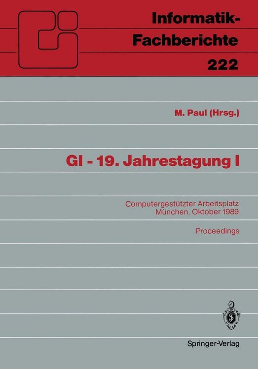 Produktbild: GI - 19. Jahrestagung I
