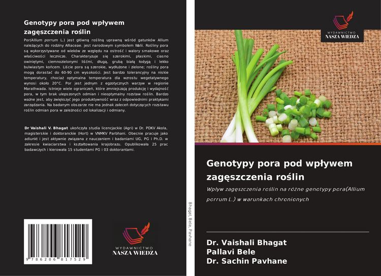 Produktbild: Genotypy pora pod wp&iquest;ywem zag&iquest;szczenia ro&iquest;lin