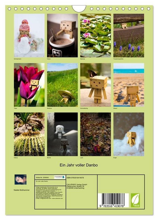 Produktbild: Ein Jahr voller Danbo (Wandkalender 2026 DIN A4 hoch), CALVENDO Monatskalender