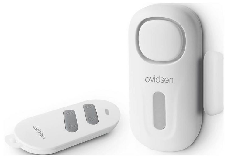 Produktbild: Avidsen T&uuml;r-/Fensteralarm Wei&szlig; Set mit Fernbedienung 120 dB 100022