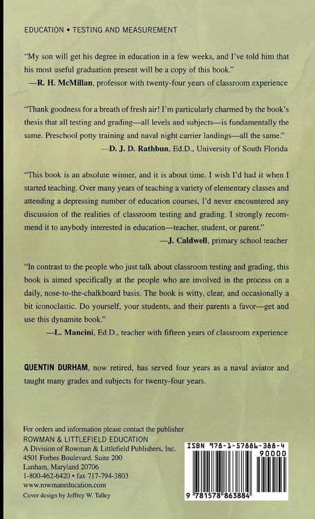 Produktbild: Realities of Classroom Testing and Grading