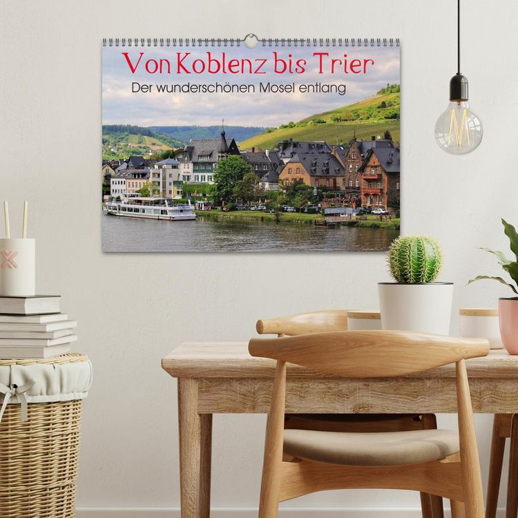 Produktbild: Der wundersch&ouml;nen Mosel entlang &ndash; Von Koblenz bis Trier (Wandkalender 2026 DIN A3 quer), CALVENDO Monatskalender