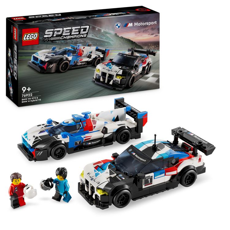 Produktbild: LEGO Speed Champions BMW M4 GT3 & BMW M Hybrid V8 Rennwagen, Auto 76922