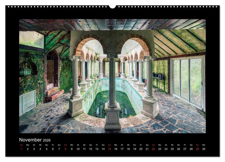 Produktbild: Die Sch&ouml;nheit des Verfalls - Lost Places (hochwertiger Premium Wandkalender 2026 DIN A2 quer), Kunstdruck in Hochglanz