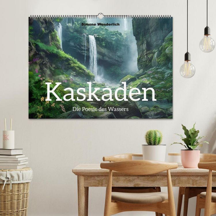 Produktbild: Kaskaden - Die Poesie des Wassers (Wandkalender 2026 DIN A2 quer), CALVENDO Monatskalender