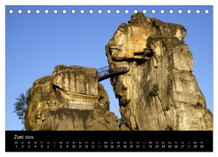 Produktbild: Die Externsteine (Tischkalender 2026 DIN A5 quer), CALVENDO Monatskalender