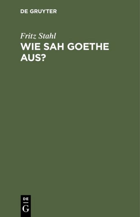 Produktbild: Wie sah Goethe aus?
