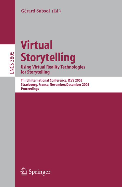 Produktbild: Virtual Storytelling. Using Virtual Reality Technologies for Storytelling