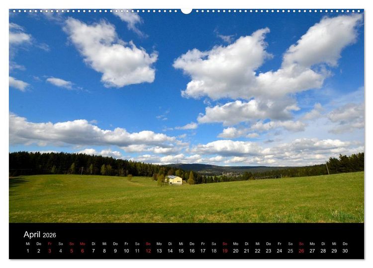 Produktbild: Rund um den Ochsenkopf (hochwertiger Premium Wandkalender 2026 DIN A2 quer), Kunstdruck in Hochglanz