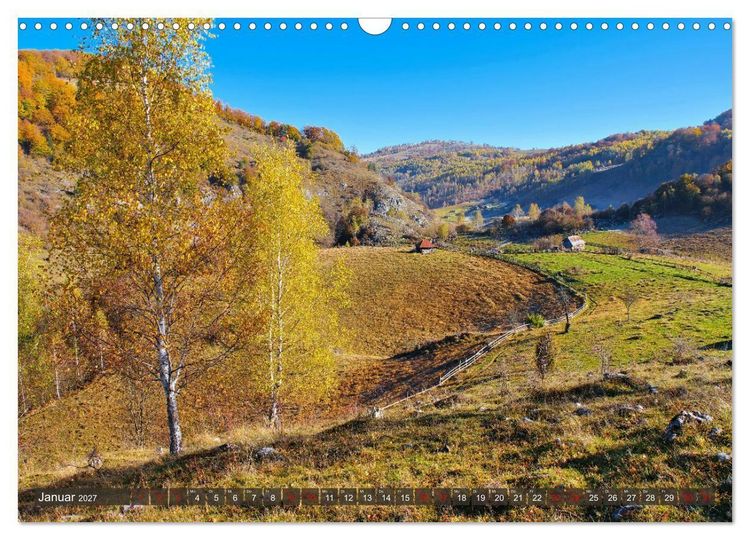 Produktbild: Fundatura Ponorului - Auf dem Via Transilvanica durch die Karpaten (Wandkalender 2027 DIN A3 quer), CALVENDO Monatskalender