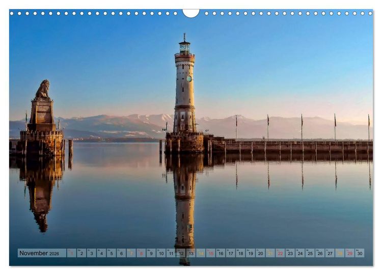 Produktbild: Leuchtt&uuml;rme - maritime Wegweiser in Deutschland (Wandkalender 2026 DIN A3 quer), CALVENDO Monatskalender