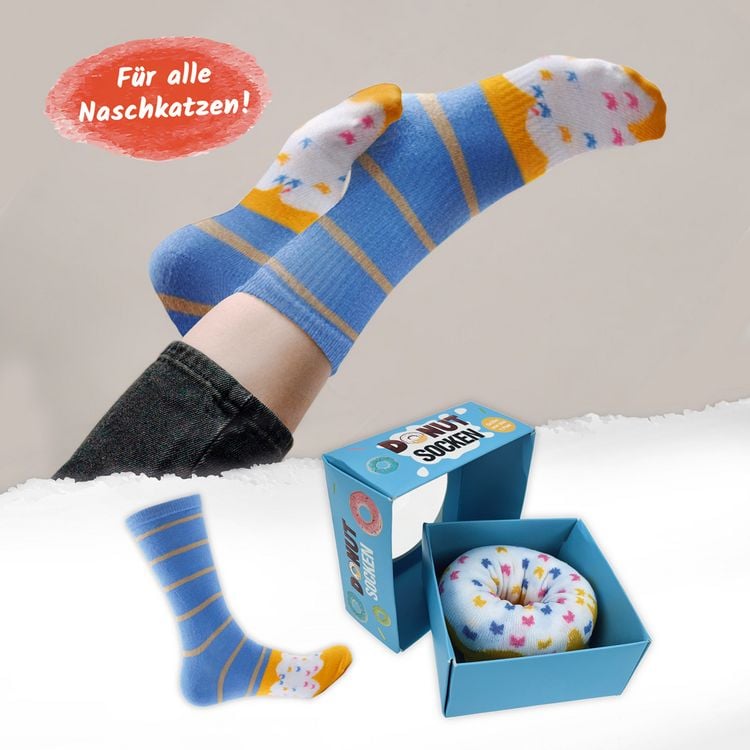 Produktbild: Tr&ouml;tsch Donut Socken blau