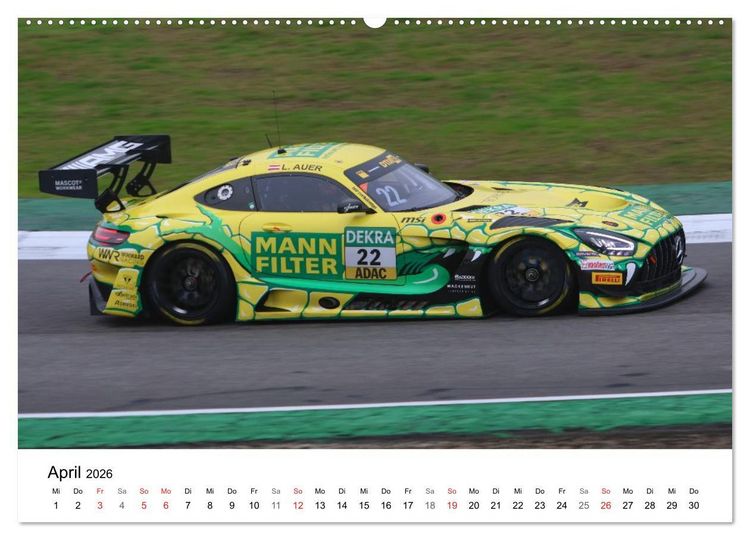 Produktbild: Motorsport in Deutschland (Wandkalender 2026 DIN A2 quer), CALVENDO Monatskalender