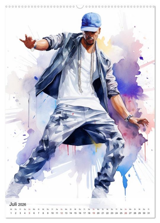 Produktbild: Hip Hop Boys. Dynamik und Energie (Wandkalender 2026 DIN A2 hoch), CALVENDO Monatskalender