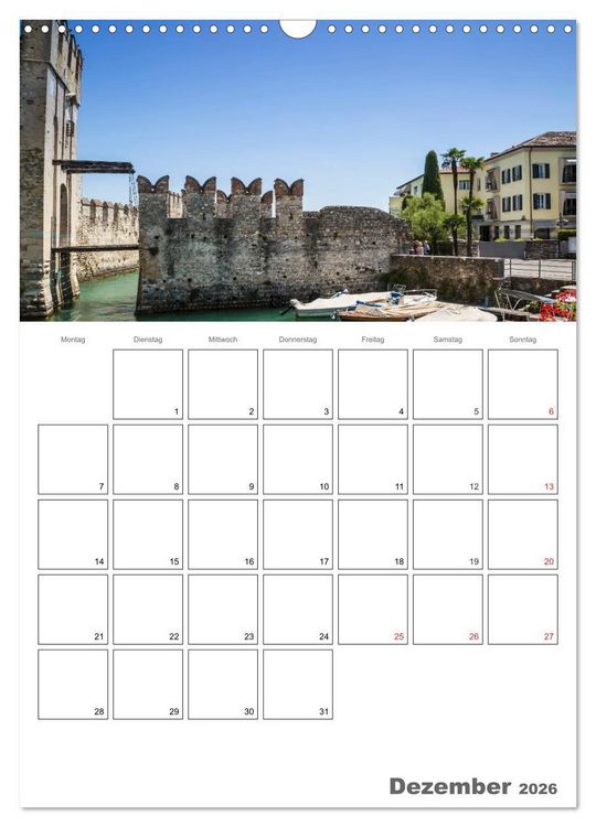 Produktbild: GARDASEE Terminplaner (Wandkalender 2026 DIN A3 hoch), CALVENDO Monatskalender