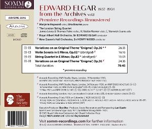 Produktbild: Elgar: From the Archives Vol. 1
