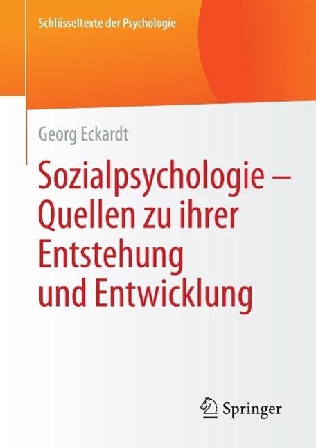 Produktbild: Sozialpsychologie - Quellen zu ihrer Entstehung und Entwicklung