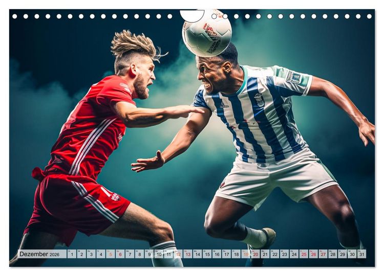 Produktbild: Fussball - Zweikampf (Wandkalender 2026 DIN A4 quer), CALVENDO Monatskalender