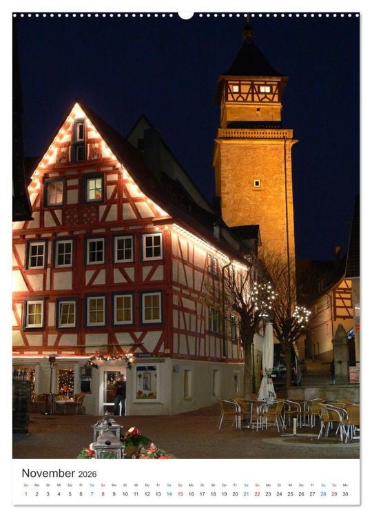 Produktbild: Waiblingen im Fokus (hochwertiger Premium Wandkalender 2026 DIN A2 hoch), Kunstdruck in Hochglanz