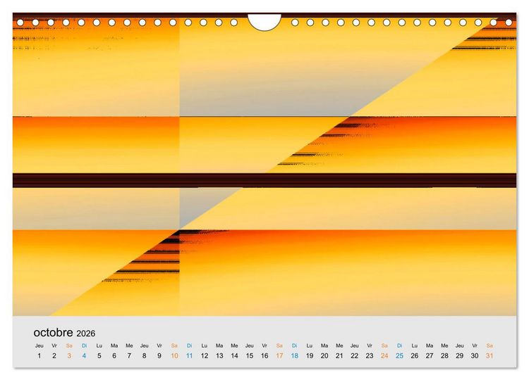 Produktbild: Couleurs et abstraction (Calendrier mural 2026 DIN A4 vertical), CALVENDO calendrier mensuel