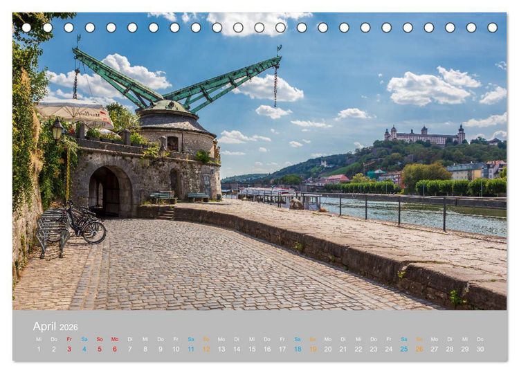 Produktbild: W&uuml;rzburg - Stadt der Kirchen (Tischkalender 2026 DIN A5 quer), CALVENDO Monatskalender