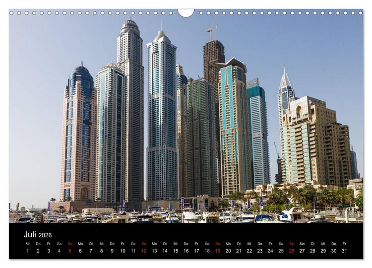Produktbild: Faszination Dubai (Wandkalender 2026 DIN A3 quer), CALVENDO Monatskalender