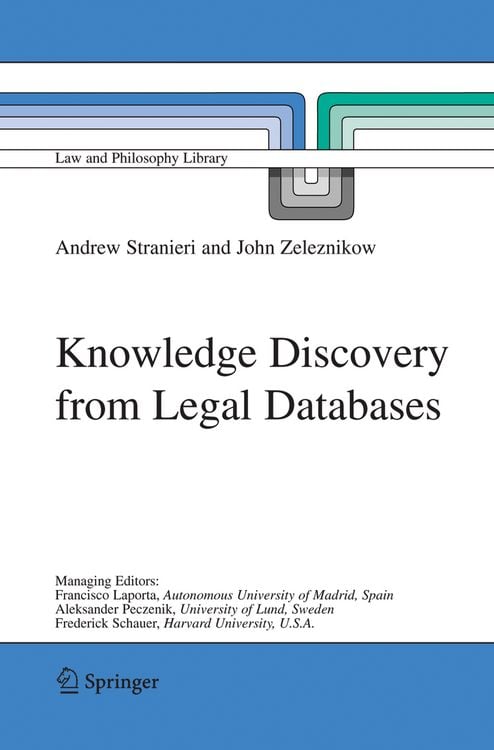 Produktbild: Knowledge Discovery from Legal Databases