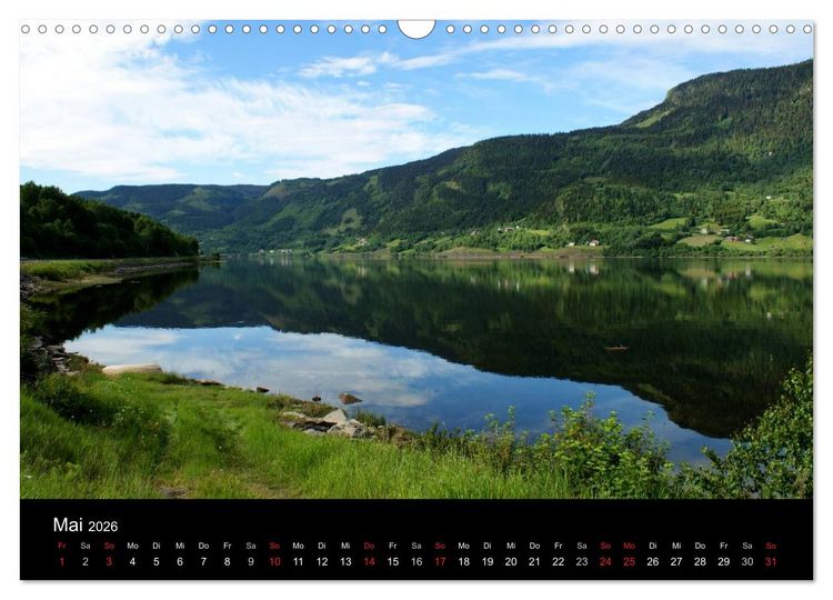 Produktbild: Norwegen 2026 (Wandkalender 2026 DIN A3 quer), CALVENDO Monatskalender