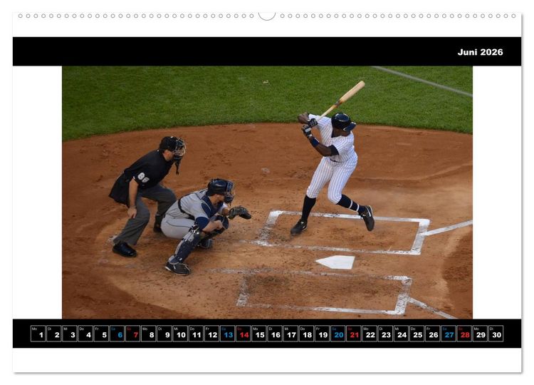 Produktbild: Kultsport Baseball (Wandkalender 2026 DIN A2 quer), CALVENDO Monatskalender