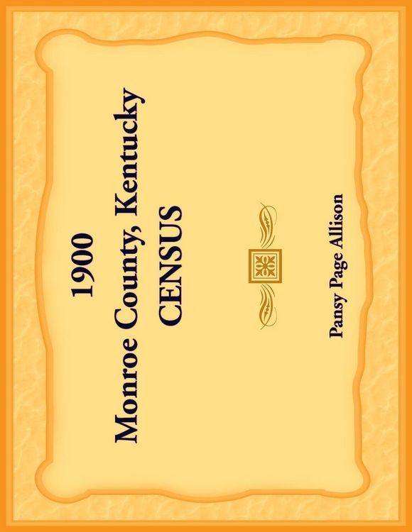 Produktbild: 1900 Monroe County, Kentucky Census