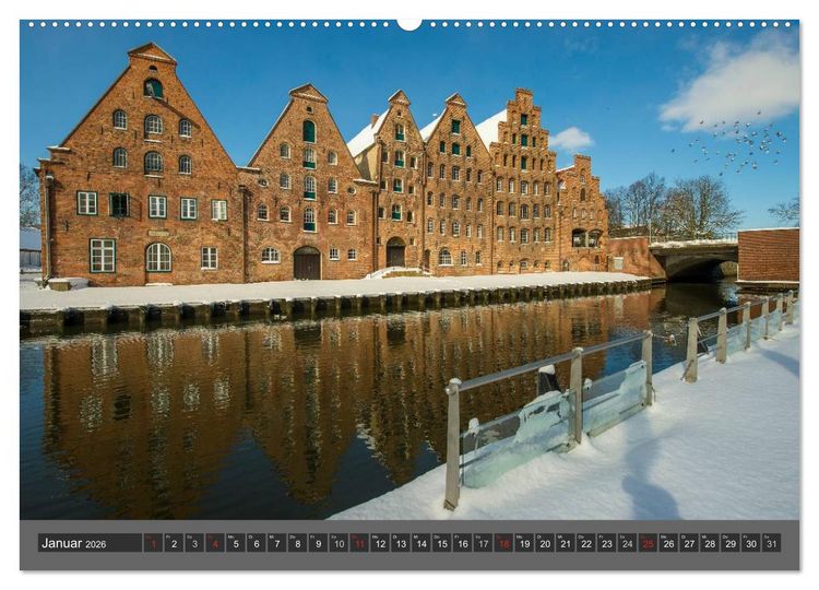 Produktbild: Die Hansestadt L&uuml;beck (Wandkalender 2026 DIN A2 quer), CALVENDO Monatskalender