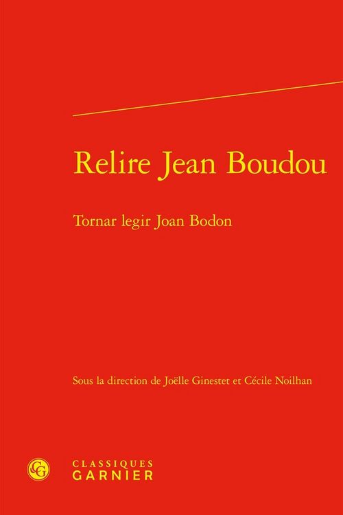 Produktbild: Relire Jean Boudou / Tornar Legir Joan Bodon