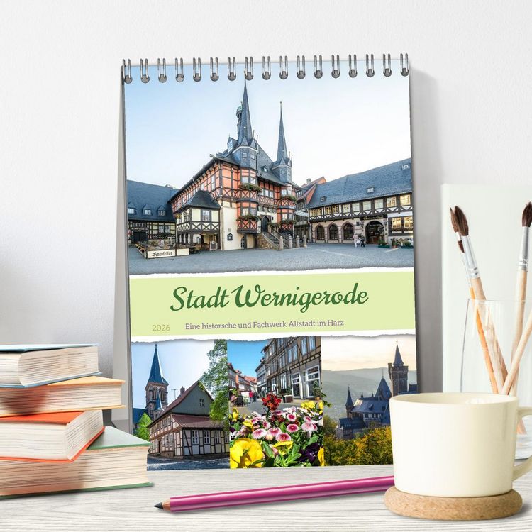 Produktbild: Stadt Wernigerode (Tischkalender 2026 DIN A5 hoch), CALVENDO Monatskalender
