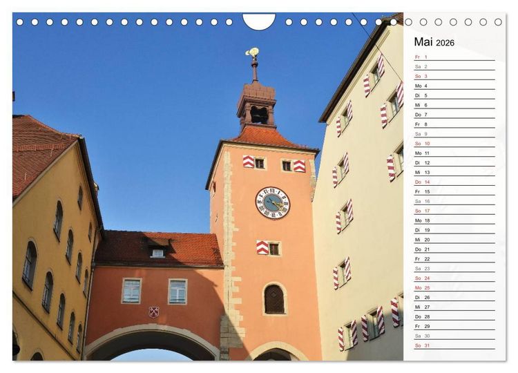Produktbild: Die Farben von REGENSBURG (Wandkalender 2026 DIN A4 quer), CALVENDO Monatskalender