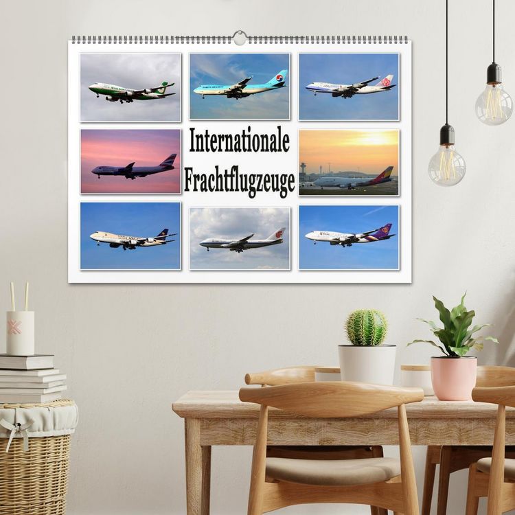 Produktbild: Internationale Frachtflugzeuge (Wandkalender 2026 DIN A2 quer), CALVENDO Monatskalender