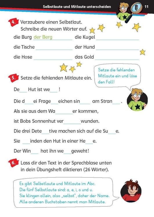 Produktbild: Die drei ??? Kids: Mein &Uuml;bungsheft Deutsch 2. Klasse &ndash; Richtig schreiben