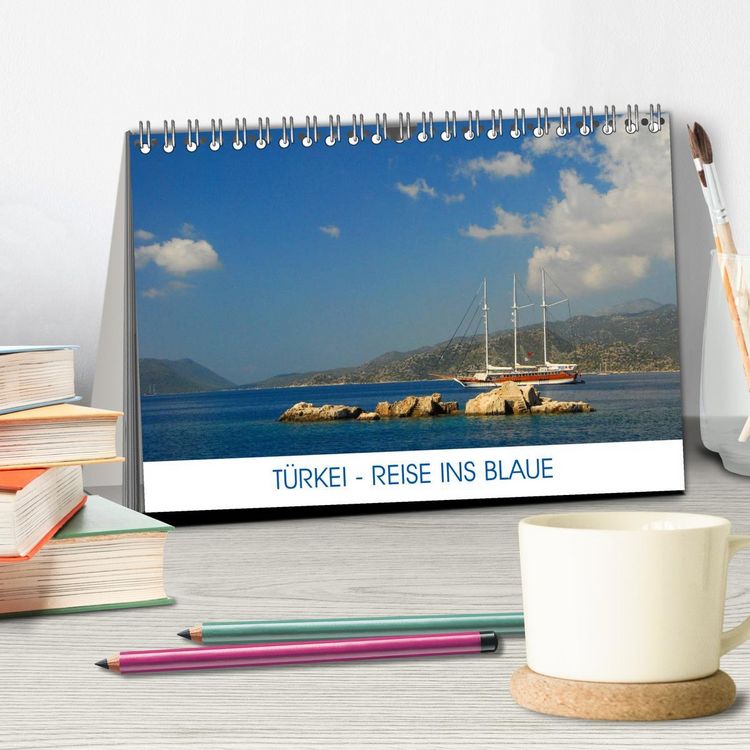 Produktbild: T&uuml;rkei - Reise ins Blaue (Tischkalender 2026 DIN A5 quer), CALVENDO Monatskalender