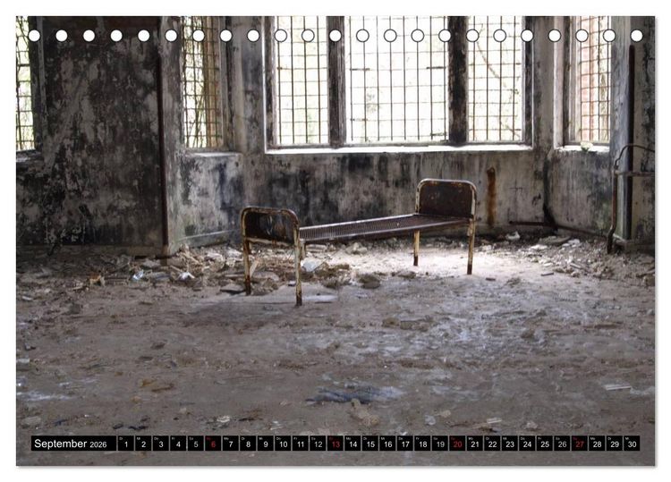 Produktbild: Beelitz Heilst&auml;tten-Faszination des Verfalls (Tischkalender 2026 DIN A5 quer), CALVENDO Monatskalender