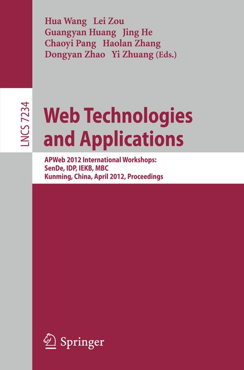 Bild vom Artikel Web Technologies and Applications vom Autor Hua Wang