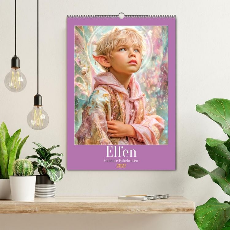 Produktbild: Elfen - Geliebte Fabelwesen (Wandkalender 2027 DIN A2 hoch), CALVENDO Monatskalender