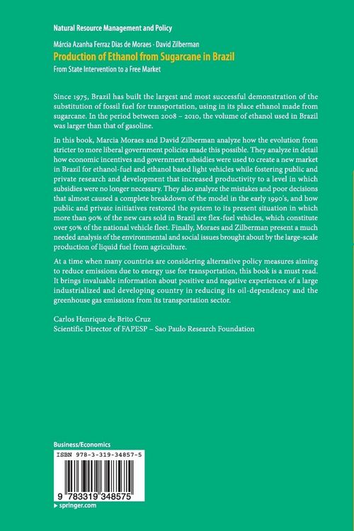Produktbild: Production of Ethanol from Sugarcane in Brazil
