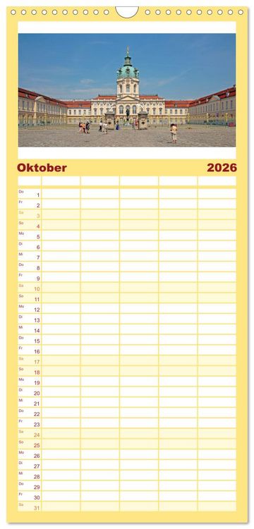 Produktbild: Familienplaner 2026 - Berlin - Metropole an der Spree mit 5 Spalten (Wandkalender, 21 x 45 cm) CALVENDO