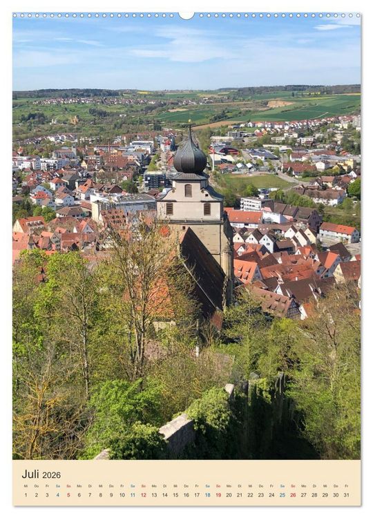 Produktbild: Herrenberg im Fokus (Wandkalender 2026 DIN A2 hoch), CALVENDO Monatskalender